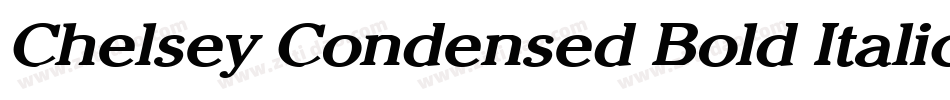 Chelsey Condensed Bold Italic字体转换